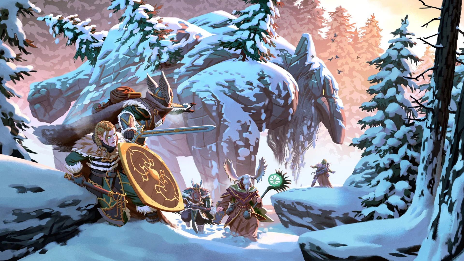 Valheim Deep North launch 1.0 poster, frozen continent at top of world map
